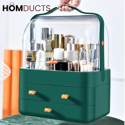 Acrylic Double Door Cosmetic Organizer