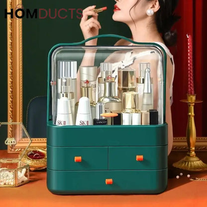 Acrylic Double Door Cosmetic Organizer