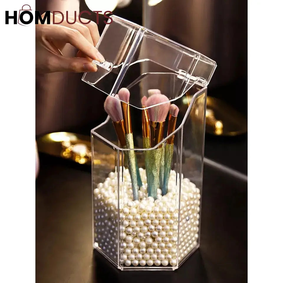 Acrylic Pearl Make-up Brush Holder