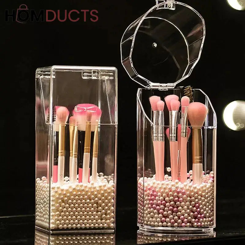 Acrylic Pearl Make-up Brush Holder