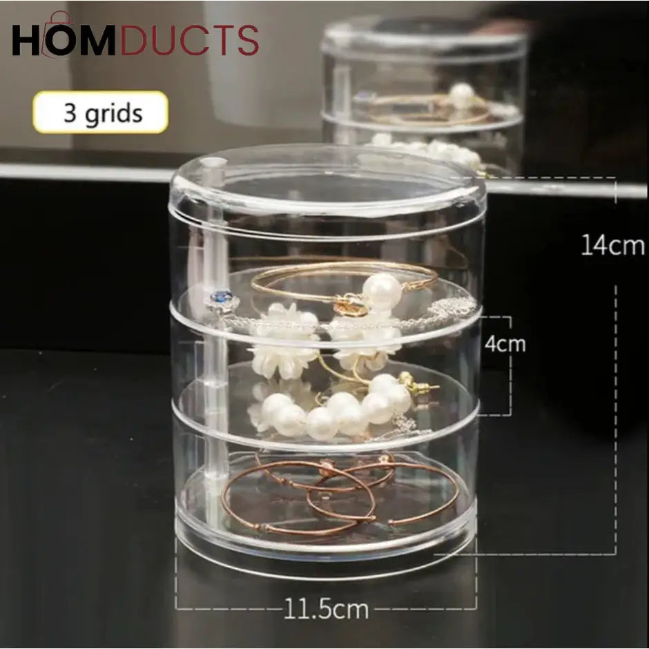 Acrylic Rotatable Jewelery Organizer