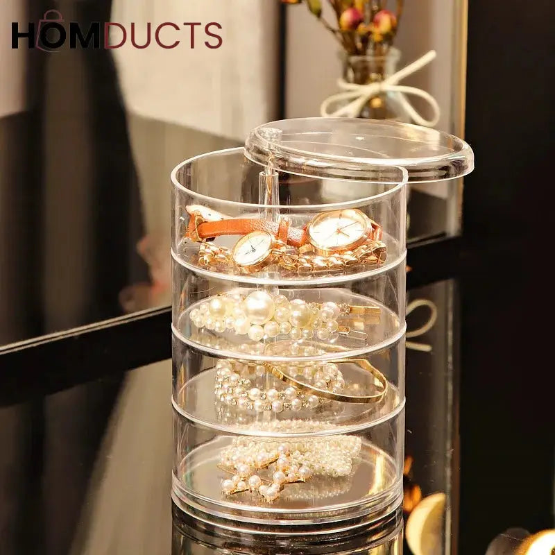 Acrylic Rotatable Jewelery Organizer