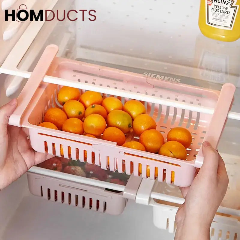 Adjustable fridge Basket