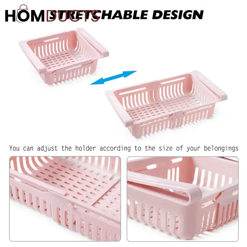 Adjustable fridge Basket