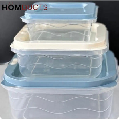 Airtight Food Storage Container Set – 3 Pieces | Leak-Proof & Stackable