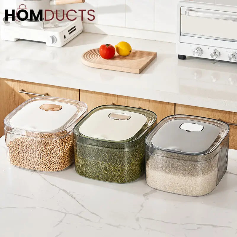 Airtight Rice Storage Container with precision Cup | Thickened Food Bin