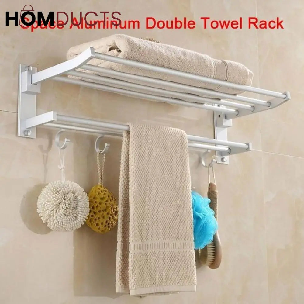 Aluminium Double Towel Rack