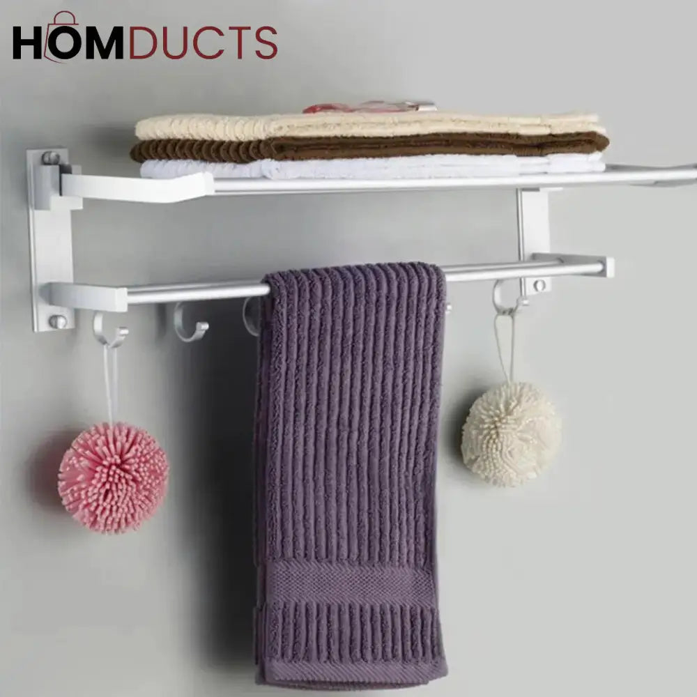 Aluminium Double Towel Rack