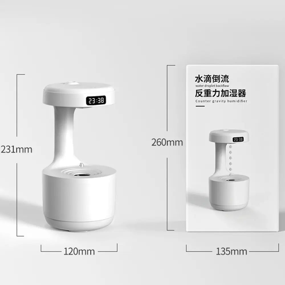 Anti Gravity Air Humidifier With Led Display