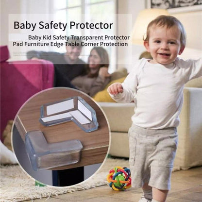 Set of 4 Baby Silicone Table Corner Protectors – Safety Bumper Guards