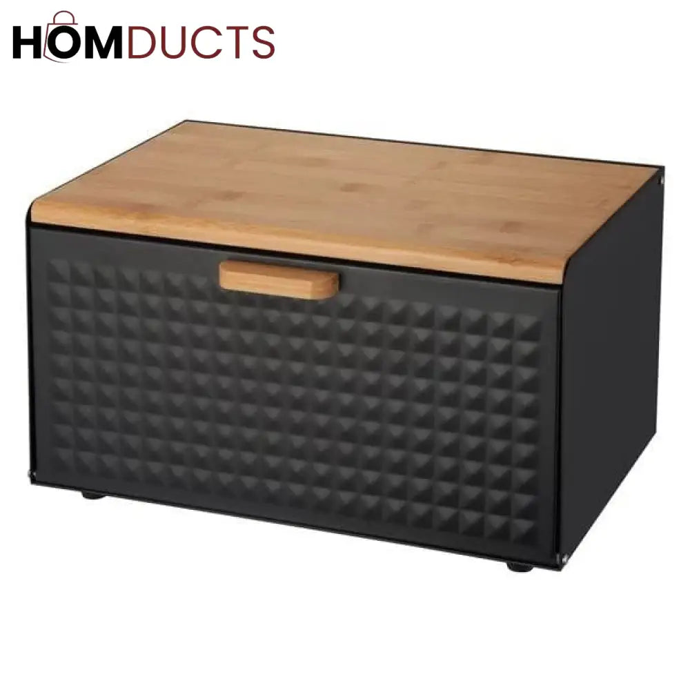 Bamboo lid Bread Box
