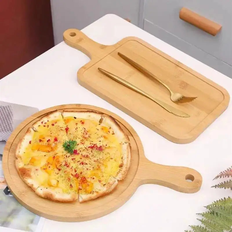 Bamboo Wooden Pizza And Serving Tray