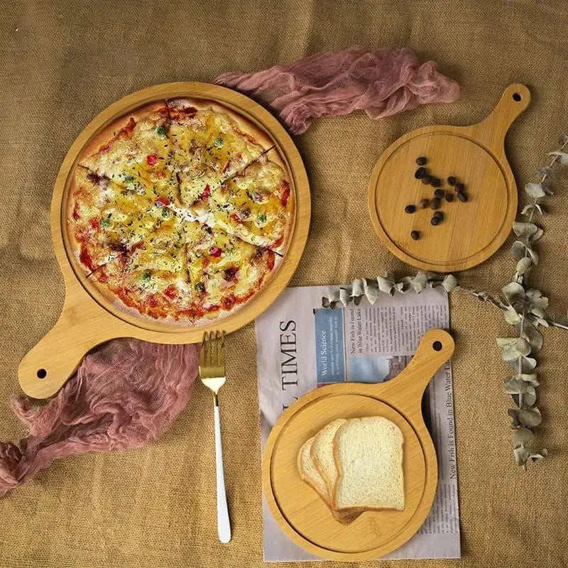 Bamboo Wooden Pizza And Serving Tray