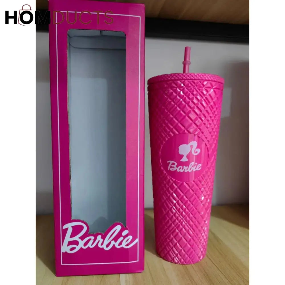 Barbie Straw Mug - Stylish, Spill-Proof & Portable Sipper for Girls