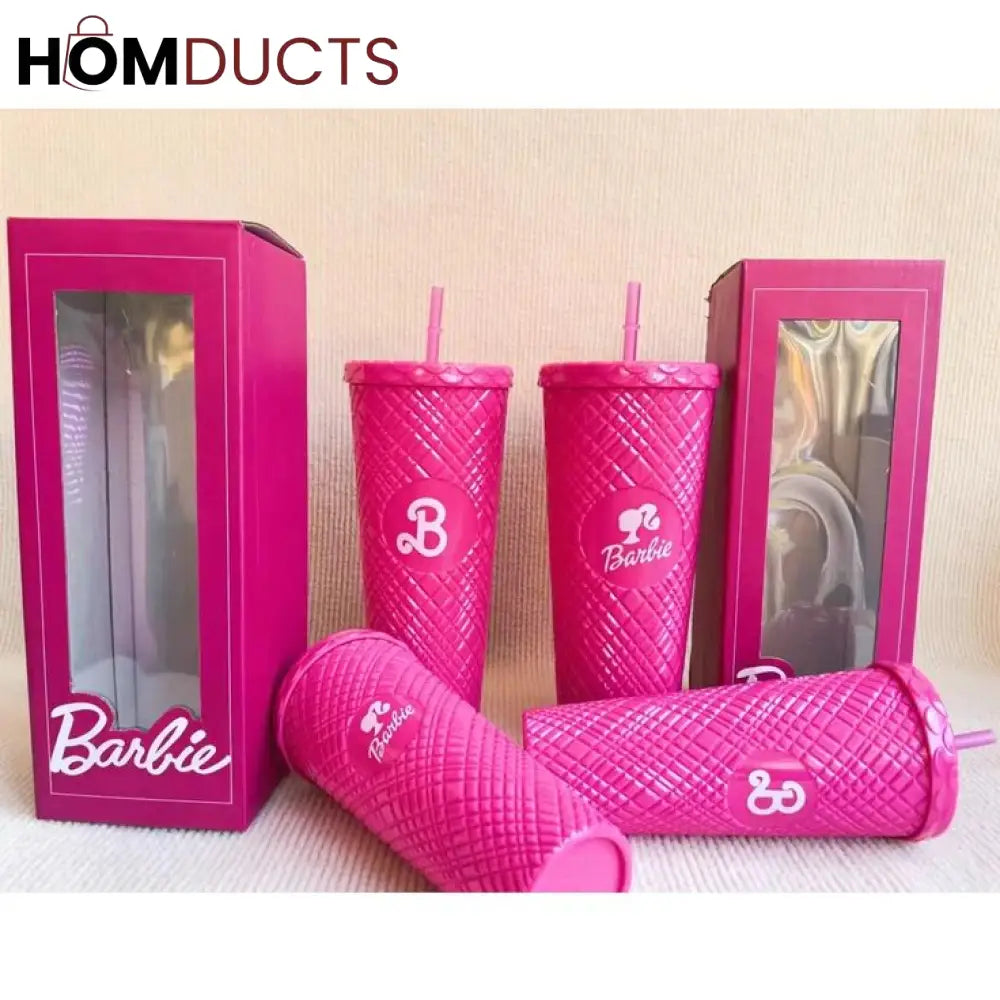 Barbie Straw Mug - Stylish, Spill-Proof & Portable Sipper for Girls