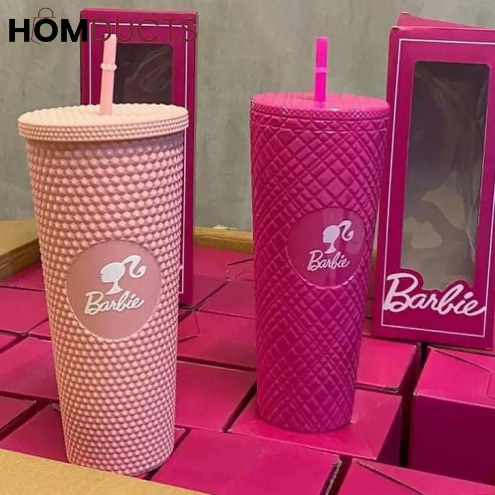 Barbie Straw Mug - Stylish, Spill-Proof & Portable Sipper for Girls