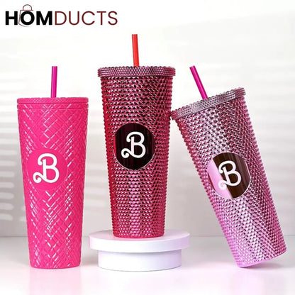 Barbie Straw Mug - Stylish, Spill-Proof & Portable Sipper for Girls