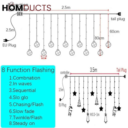 Big Ball Curtain Led String Light