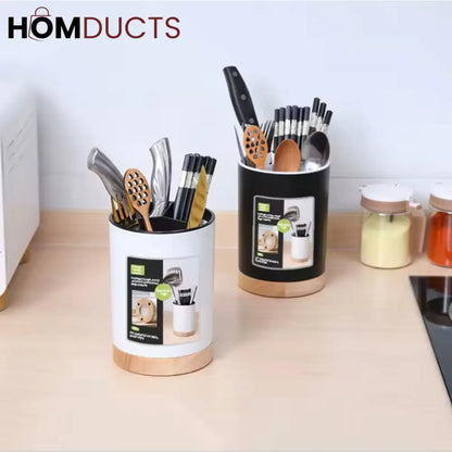 Black And White Cutlery Holder