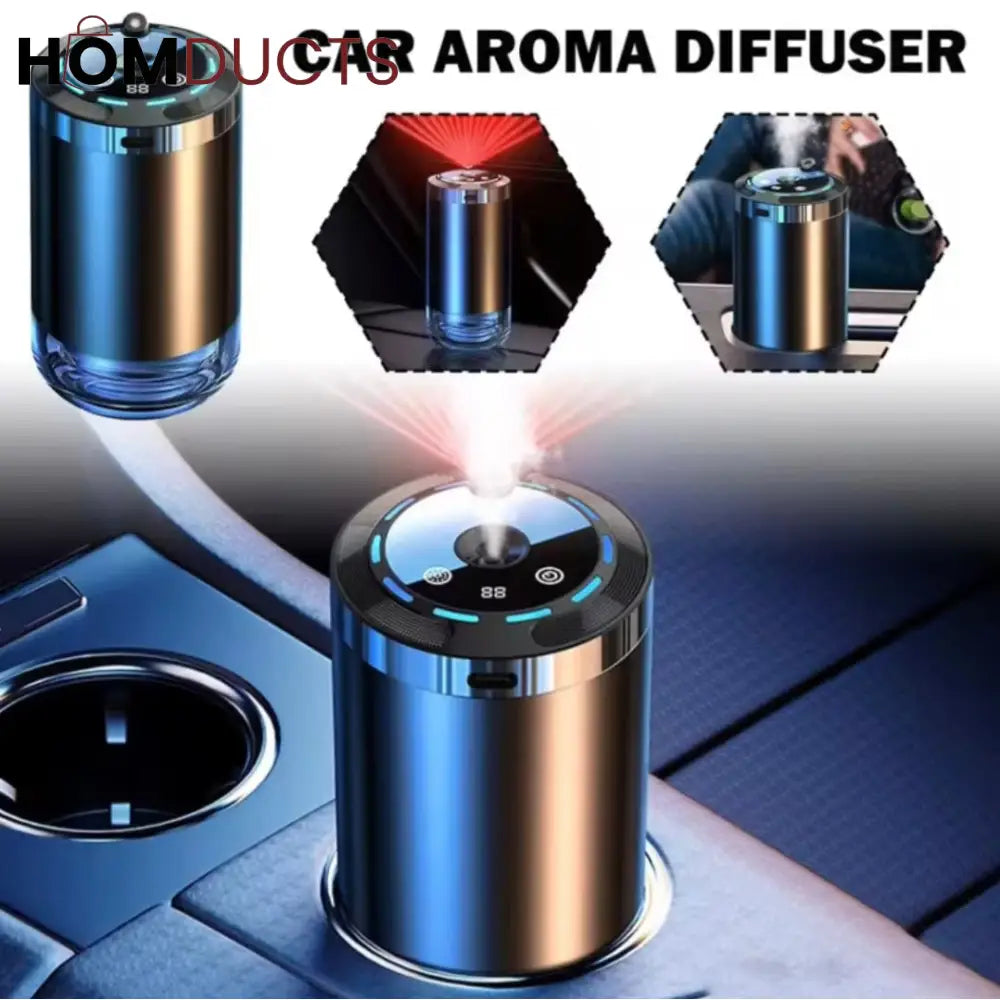 Car Aroma Diffuser With Ambient Led Starry Light