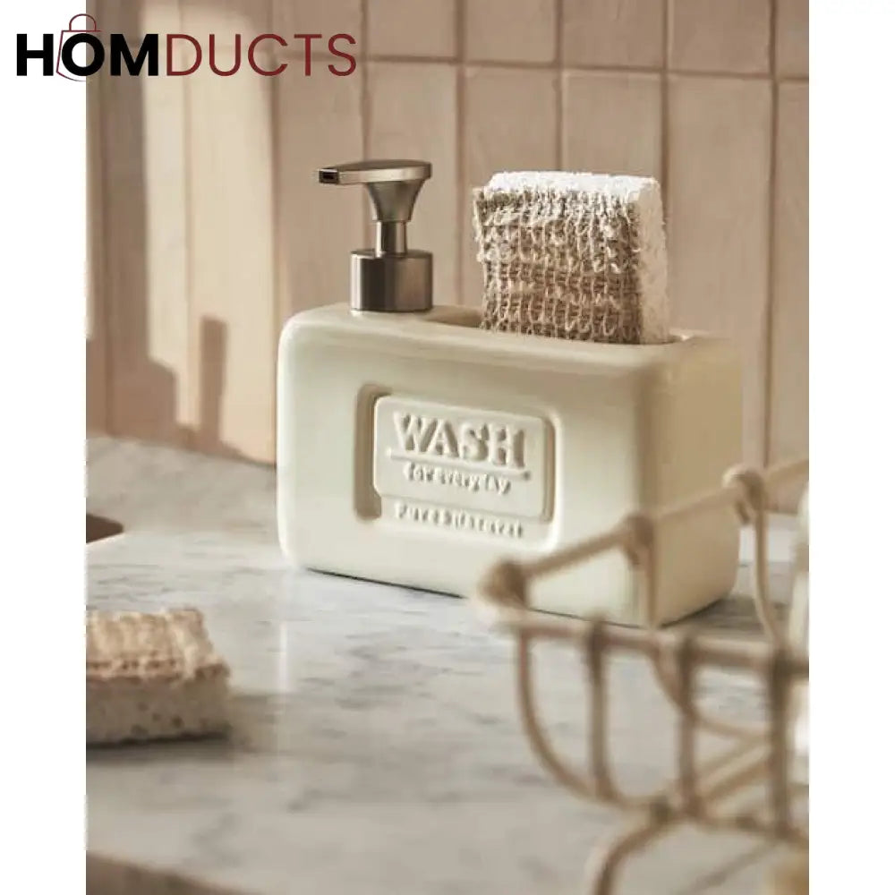 Ceramic Soap Dispenser Set