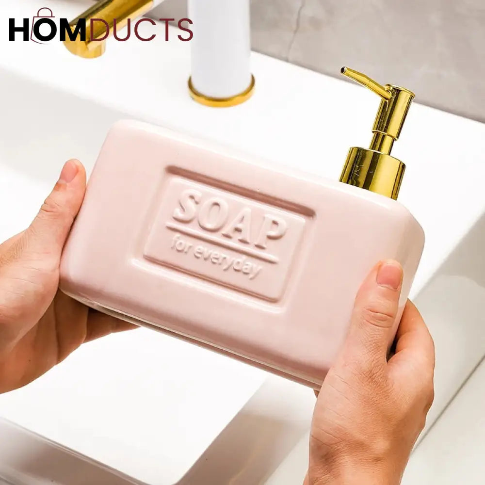 Ceramic Soap Dispenser Set