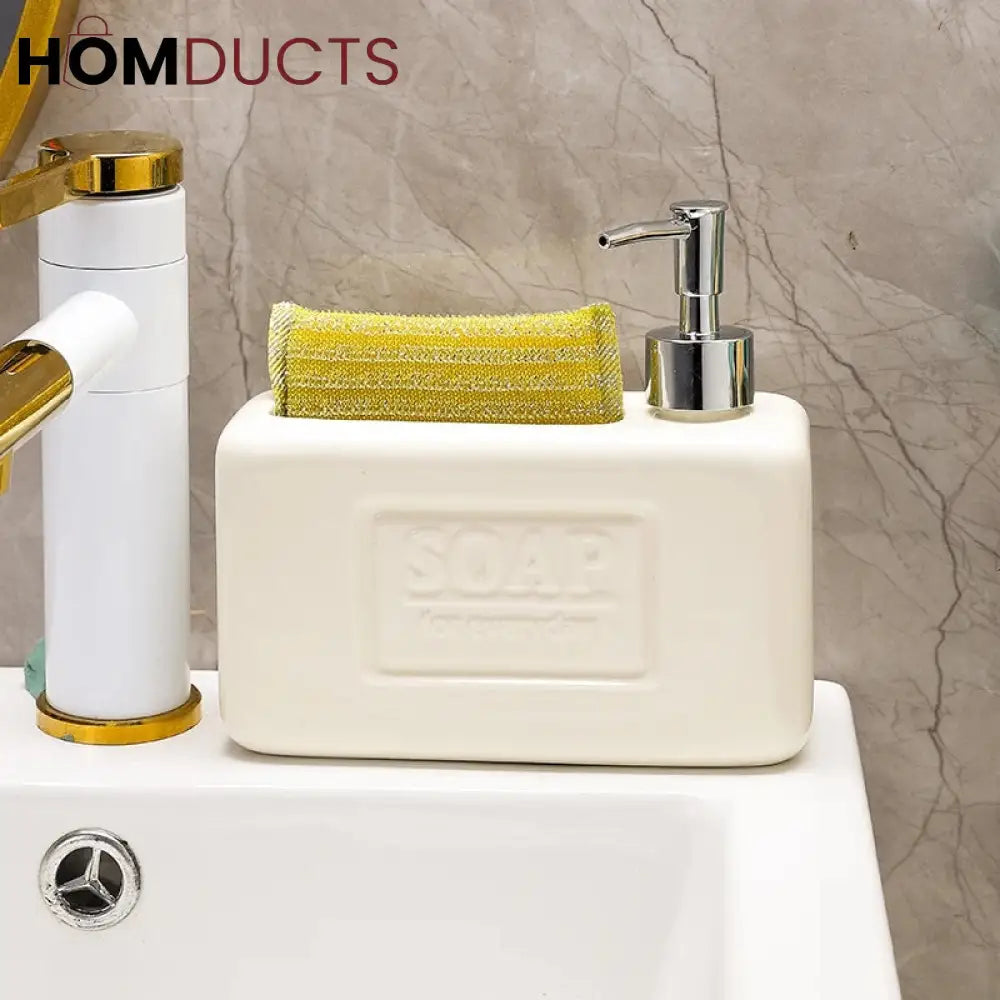 Ceramic Soap Dispenser Set