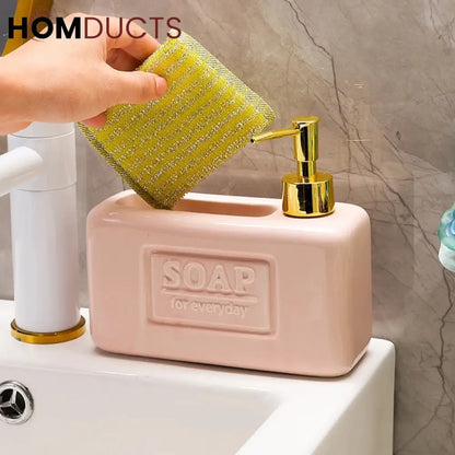 Ceramic Soap Dispenser Set