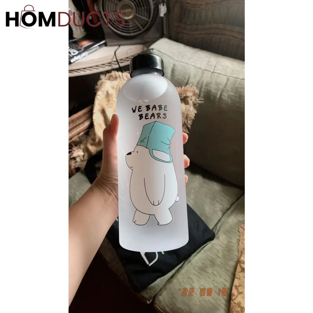Character Frosted Water Bottle 500ml