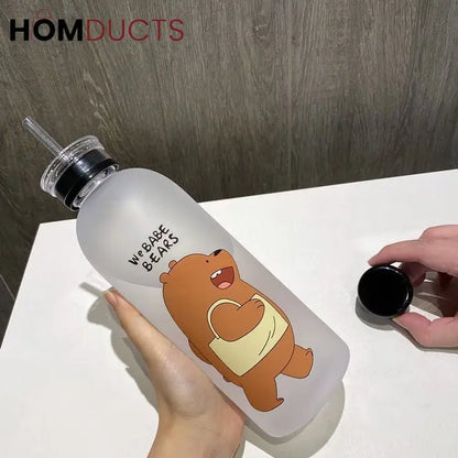 Character Frosted Water Bottle 500ml