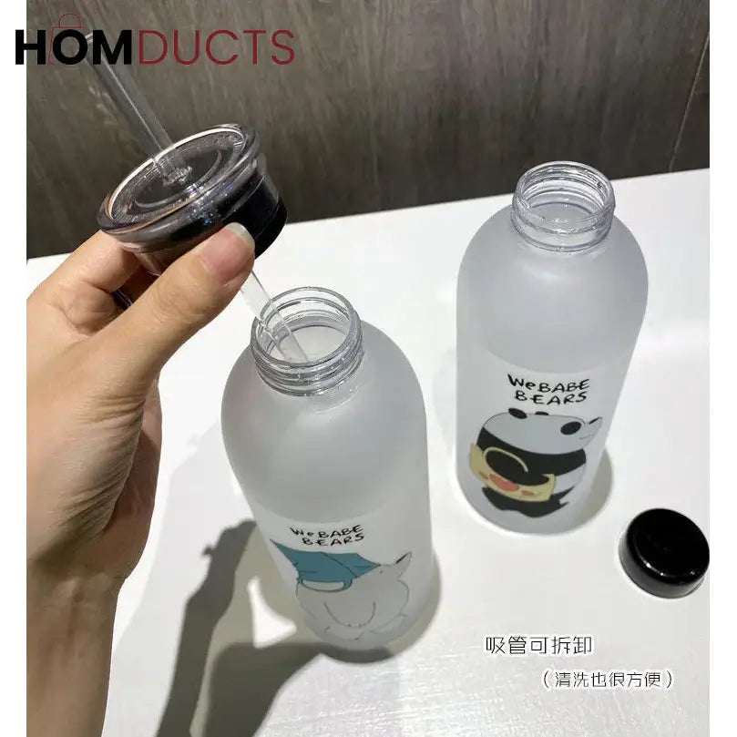 Character Frosted Water Bottle 500ml