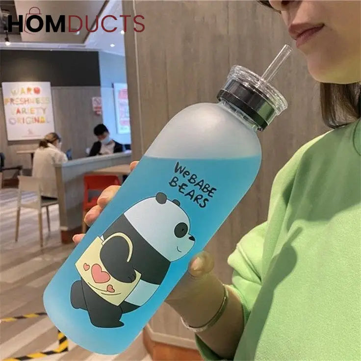 Character Frosted Water Bottle 500ml