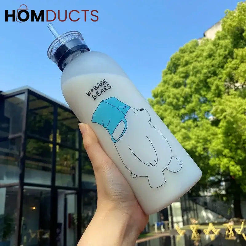 Character Frosted Water Bottle 500ml