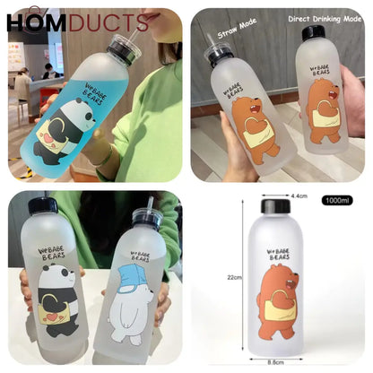 Character Frosted Water Bottle 500ml