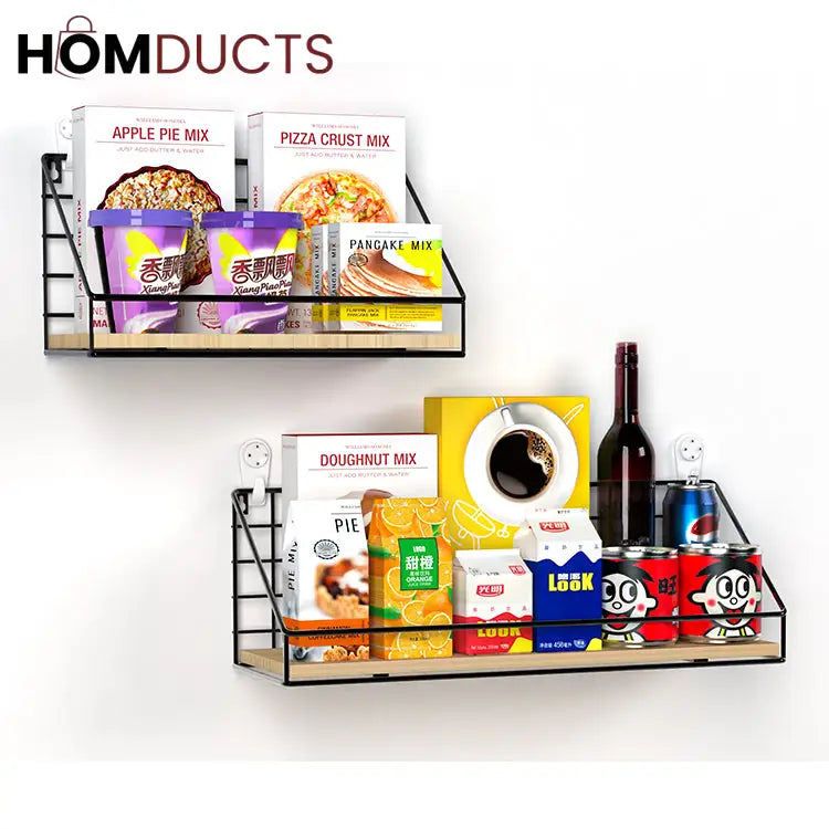 Checks and Boxes Wall Shelf