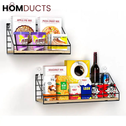 Checks and Boxes Wall Shelf