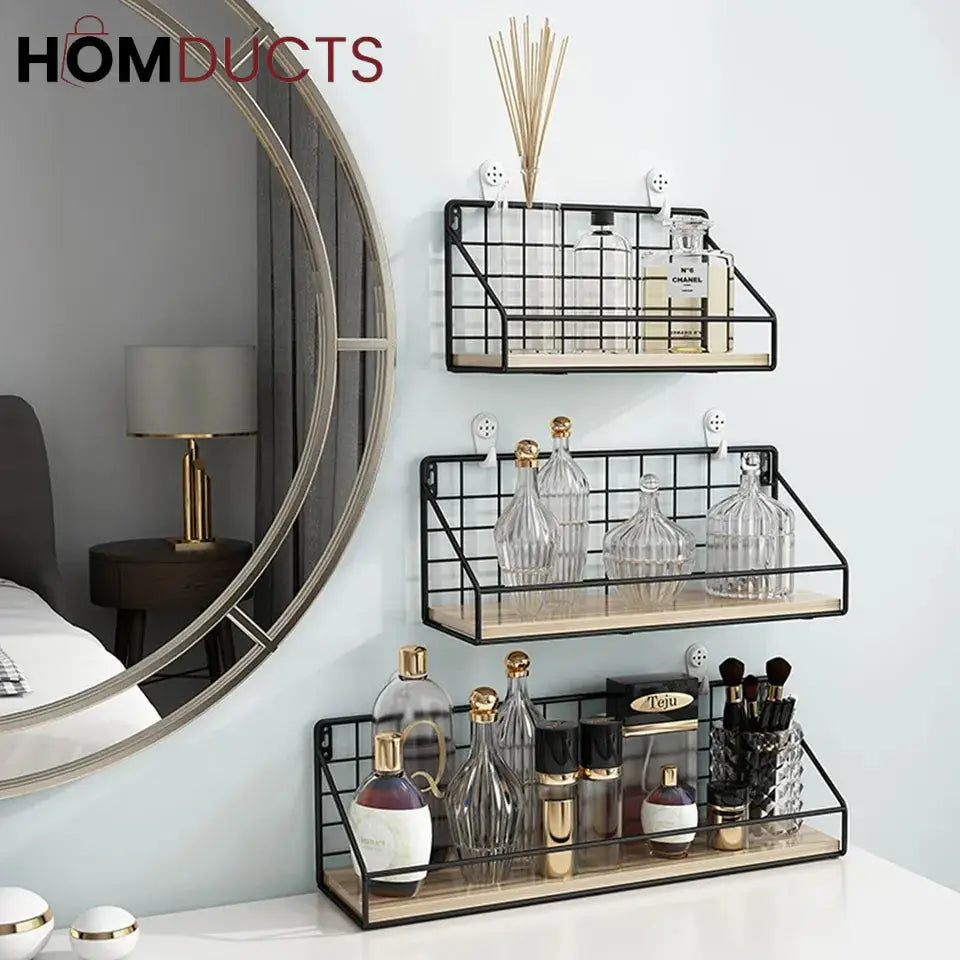 Checks and Boxes Wall Shelf