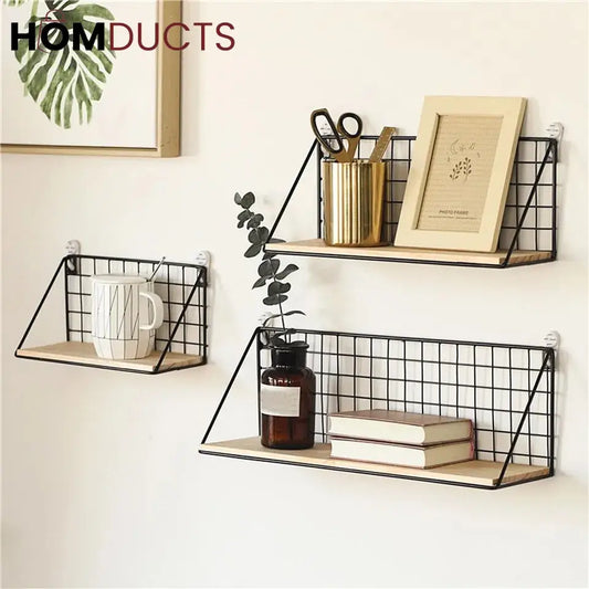 Checks and Boxes Wall Shelf