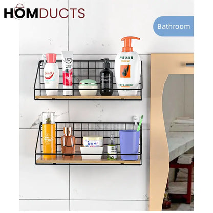 Checks and Boxes Wall Shelf