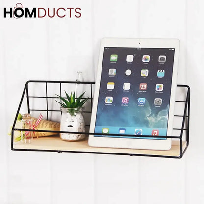 Checks and Boxes Wall Shelf