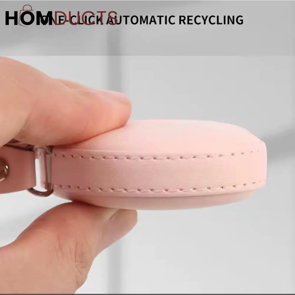 Chérie Heart PU Leather Measuring Tape – Blush Pink Retractable 1pc