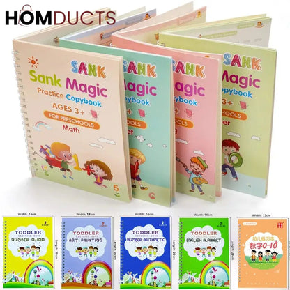 Child Practice Magic Book pack of 4pcs with 10 refill