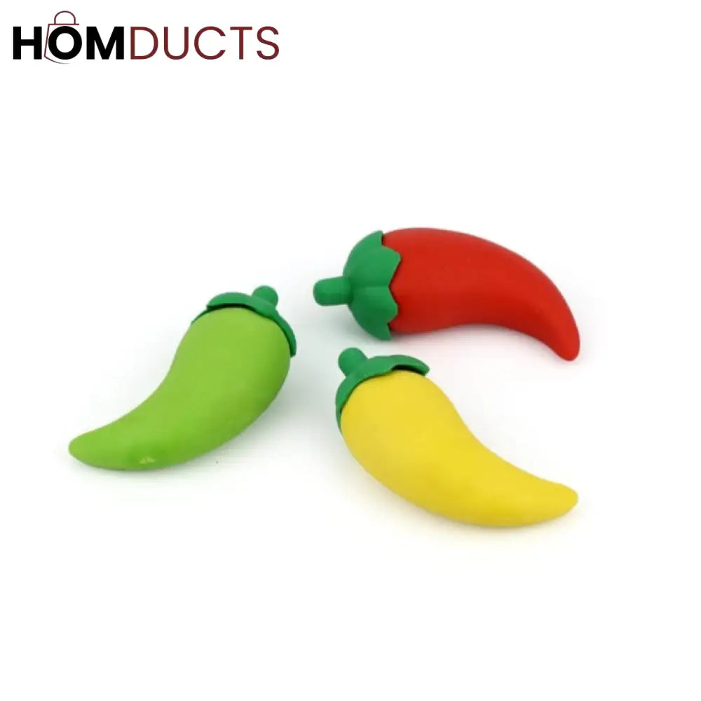Chili Style 3pcs Eraser Set