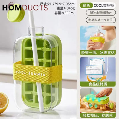Colorful Fruit Infuser Water Bottles with Reusable Straws – Leakproof & Portable Hydration for Summer Refreshment