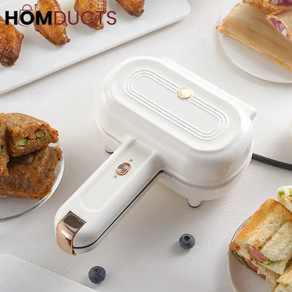 Compact Electric Sandwich Maker – Non-Stick Breakfast Toaster with Quick Heat & Easy Cleanup