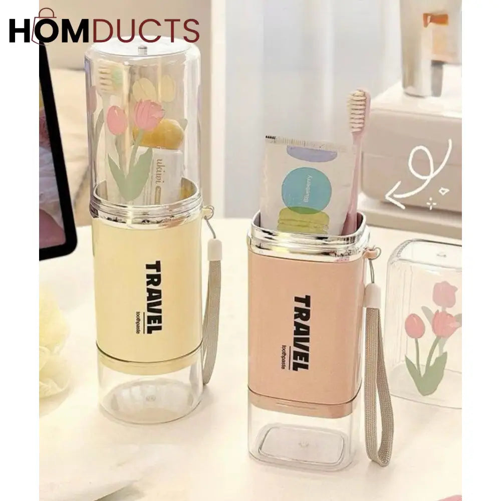Compact Travel Toothbrush Holder - Hygienic & Portable Case