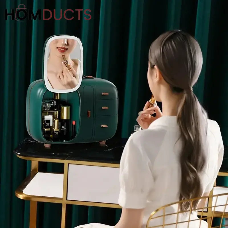 Cosmetic Organizer With +Jewelry Desktop  Drawer Manager  Beauty Case