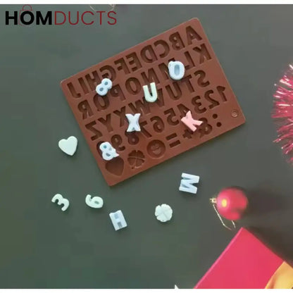 Create Fun Cakes & Chocolates: 3D Silicone Alphabet & Number Mold for DIY Baking