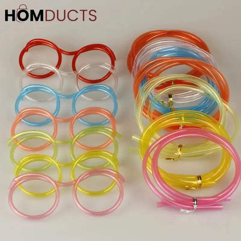 Creative fun Sun Glasses Straw
