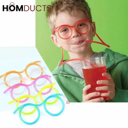 Creative fun Sun Glasses Straw